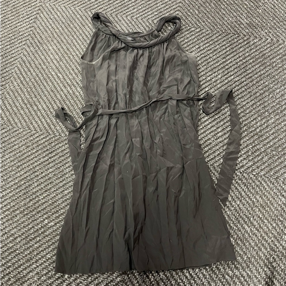 Banana republic black silky cocktail dress